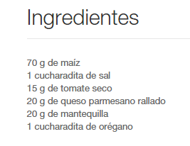 Ingredientes tomate